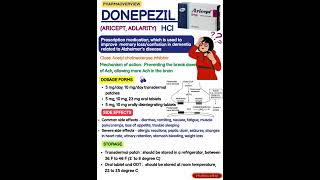 What is Donopezil amp how it works Reviewshorts [upl. by Ahsiekrats557]