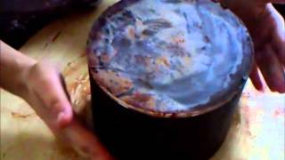 How to Cover a Cake With Chocolate Ganache Using Acrylics [upl. by Safko659]