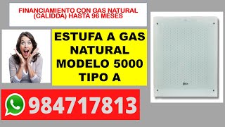 estufa a gas natural calefactor financiento con calidda catalogo credicalidda precios baratos [upl. by Eugirne]