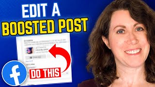 How to Edit a FB Boosted Post WITHOUT DELETING [upl. by Marcellus]