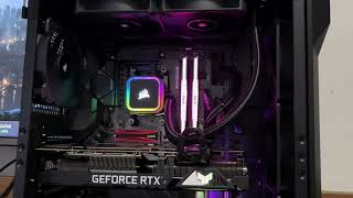 UPGRADE AMD RYZEN 9 5900X  WATER COOLER CORSAIR H100I RGB ELITE  VENTOINHA CORSAIR S120 ELITE [upl. by Tichonn]