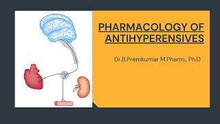 Pharmacology of Antihypertensive Drugs [upl. by Niwred]