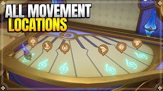 All Movement Locations for Autoharmonic Music Box  World Quests amp Puzzles 【Genshin Impact】 [upl. by Nanah]