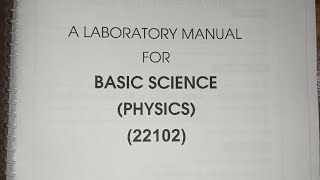 Basic science physics22102 munual solve diploma electrical engineering 1st semester subscribe [upl. by Aridnere]