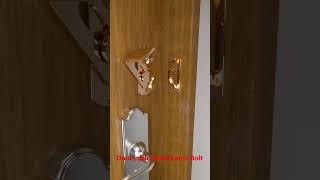 Door Lock Guard Latch Bolt woodworking slidinglock automaticdoorlock doorlock [upl. by Harwilll]