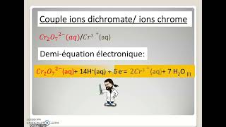 La réaction doxydoréduction dans un éthylotest [upl. by Lipscomb]