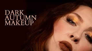 DARK AUTUMN makeup ft copper eyeshadow [upl. by Wack776]