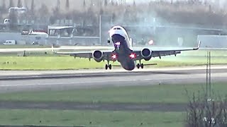 Double Tailstrike Plane Landing Goes Wrong [upl. by Ynohtnad]