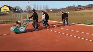 Tennisplatzneubau in Großrußbach durch den Maschinenring [upl. by Elyr312]