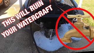 CORRECT Way to Flush Waverunner After Riding In Saltwater [upl. by Nairam]