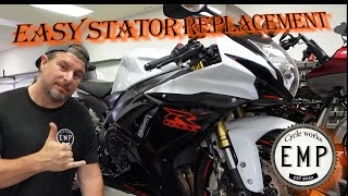 How to replace the Stator on Suzuki GSXR 600 and 750 models [upl. by Jones826]