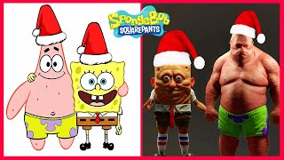 SpongeBob IN REAL LIFE Christmas 2024 All Characters 🎅 💥 Merry Christmas Songs 🎶 👍🏻 botobototv [upl. by Marala]