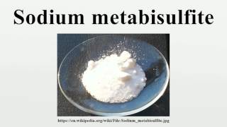 Sodium metabisulfite [upl. by Judus138]