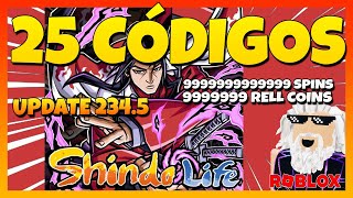 ✅15 CÓDIGOS NUEVOS✅25 CÓDIGOS de ⚡SHINDO LIFE⚡Update 2345⚡Roblox 2024⚡Códigos de Shinobi Life 2 [upl. by Nealey]