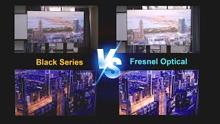 NothingProjector ALR Projector Screen MultiAngle Comparison Black Series vs Fresnel Optical [upl. by Annunciata]