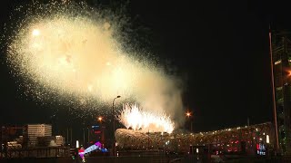 Beijing 2022 More fireworks at Olympics opening ceremony  AFP [upl. by Ahsiram]