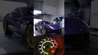 Ferrari F12 Dyno  Excell Racing Stage 2  643HP [upl. by Tisbee]