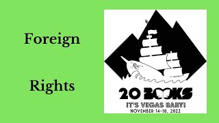 20Books Vegas 2022 Day 2  Foreign Rights [upl. by Imeon565]