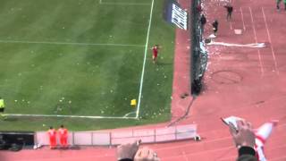 Bari Empoli 3 0 goal Sciaudone e trenino 06 04 2014 [upl. by Allix]