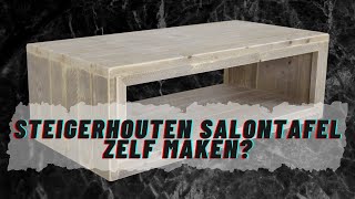 ZELF EEN SALONTAFEL MAKEN VAN STEIGERHOUT Stappenplan  Steigerhouten Salontafel Bouwtekeningen [upl. by Callista]