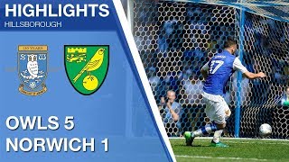 Sheffield Wednesday 5 Norwich City 1  Extended highlights  201718 [upl. by Semela]