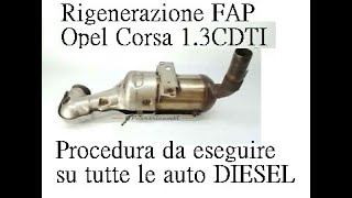 Rigenerazione forzata FAP Filtro Antiparticolato per accensione spia o auto ingolfata DIESEL [upl. by Skip]