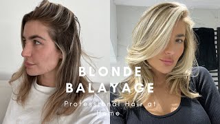 How to Professionally Balayage Hair at Home  Step by Step How I Do My Hair  Redken Wella [upl. by Erminia]