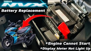 How to Remove and Install 12V Motorcycle Battery for Yamaha NVX  NVX Battery Replacement [upl. by Windsor124]