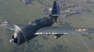 SB2C Helldiver Close Air Support War Thunder Ground Realistic also F6F Hellcat France 37 BR [upl. by Rutra]