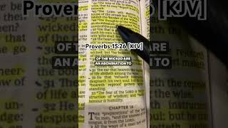 Proverbs 1526 shorts bible bibleverse reading [upl. by Kalfas]