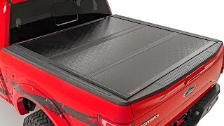 Low Profile Hard TriFold Tonneau Cover by Rough Country [upl. by Kries]