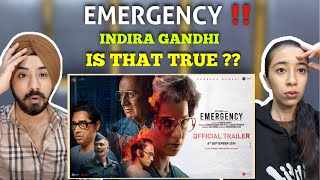 Reaction on Emergency  Official Trailer  Kangana Ranaut  In Cinemas 6th September [upl. by Anilos]