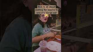 BDS is all about exams and food  BDS  Second year collegevlog bds doctor viral food dental [upl. by Sul613]