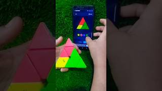 Best cube solver app solved by pyraminx shorts [upl. by Duffie472]