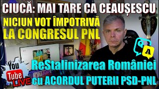 LIVE QampA ReStalinizarea României Puterea PSDPNL complice Ciucă lar face invidios pe Ceaușescu [upl. by Chamberlain146]