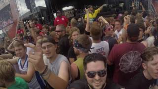 Beartooth  In Between LIVE Chicago Open Air 71616 [upl. by Assirhc]