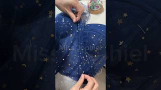 Making a corset star tulle long prom dress fashion dress creative promdress sewing corset [upl. by Aokek]