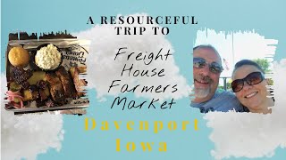 Traveling to Davenport Iowa Freight House Farmers Market  davenportiowa famousdaves BBQ [upl. by Gabi]