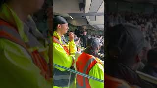 BANTER WITH STEWARDS AND SPURS FANS AT TOTTENHAM 41 WEST HAM [upl. by Ahsote238]