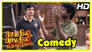 Sangili Bungili Kadhava Thorae Scenes  Soori Comedy  Thambi Ramaiah parts sides at house  Jiiva [upl. by Clorinda]