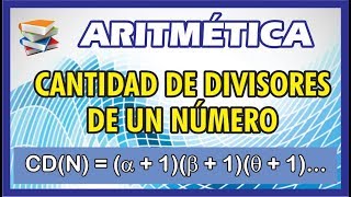 CANTIDAD DE DIVISORES DE UN NUMERO [upl. by Theone]