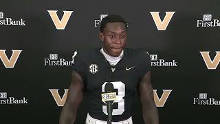 Vandy Football  Quincy Skinner Jr Postgame Interview vs Virginia Tech [upl. by Adnamma]