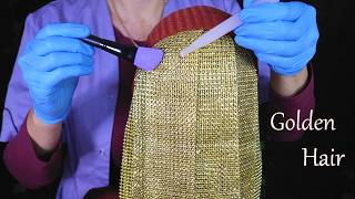 ASMR Scalp Check amp Hair Trimming  But Your Hair is GOLDEN Whispered [upl. by Aynuat373]