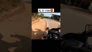 Aaj ki ride🥵 shorts automobile pulsur220f motorcycle motovlog twowheeler share [upl. by Manella]