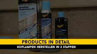 Doffe en vergeelde koplampen herstellen met Meguiars Headlight Restoration Kit [upl. by Ydeh]