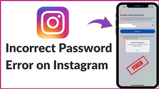 How to fix Incorrect Password Error on Instagram  Reset Instagram Password [upl. by Hesoj]