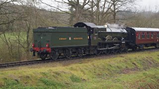 14042023 1325 4079 Pendennis Castle at Highley SVR [upl. by Feetal99]