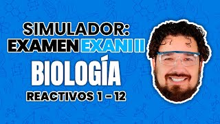 Examen Simulacro EXANI II Resuelto Biología Reactivos 1 al 12 [upl. by Ihel240]