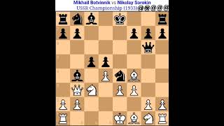 Mikhail Botvinnik chess game Mikhail Botvinnik all chess game  Mikhail Botvinnik vs N Sorkin [upl. by Conlen]