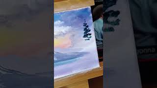 Sunset Aglow TREE More of my Bob Ross Tutorial💕S26 E12 [upl. by Seligman]